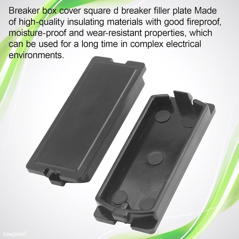 EAORBD Breaker Filler Plate for Eaton Circuit Breaker Panel Cover, BRFPP Breaker Panel Blanks for 1 Inch Circuit Breaker Filler Square D, with Electrical Panel Label Stickers 10-Pack (1 Inch) - Image 4